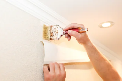 Pose de papier peint à Orbec — revêtements muraux et toiles de verre
